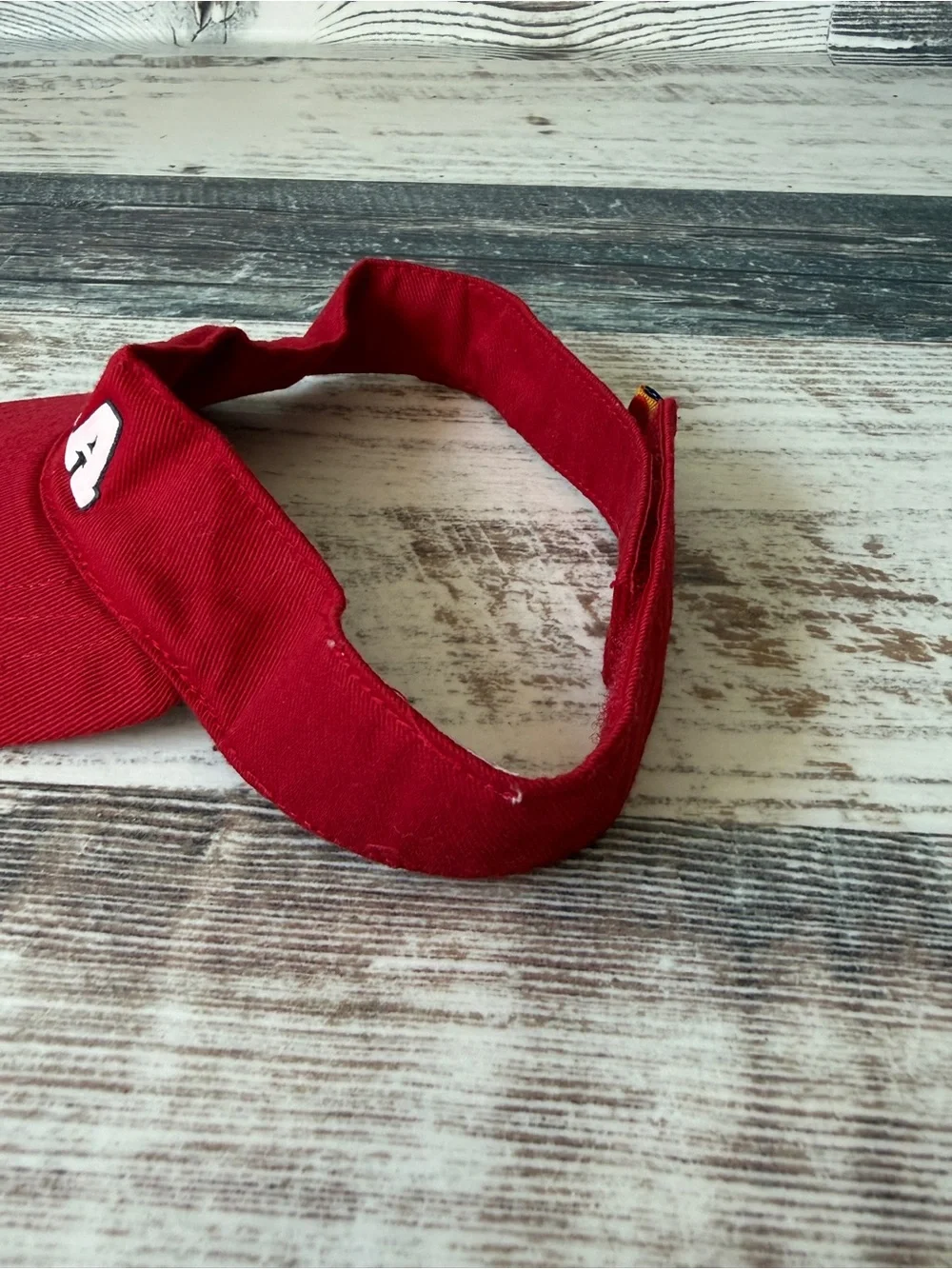 BUILD A BEAR Workshop Red USA Visor HAT & Bow Accessory BABW